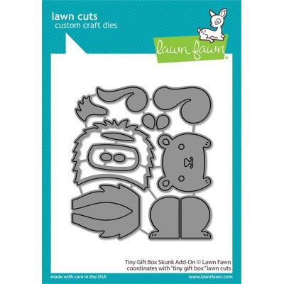 Lawn Fawn Lawn Cuts - Tiny Gift Box Skunk Add-On